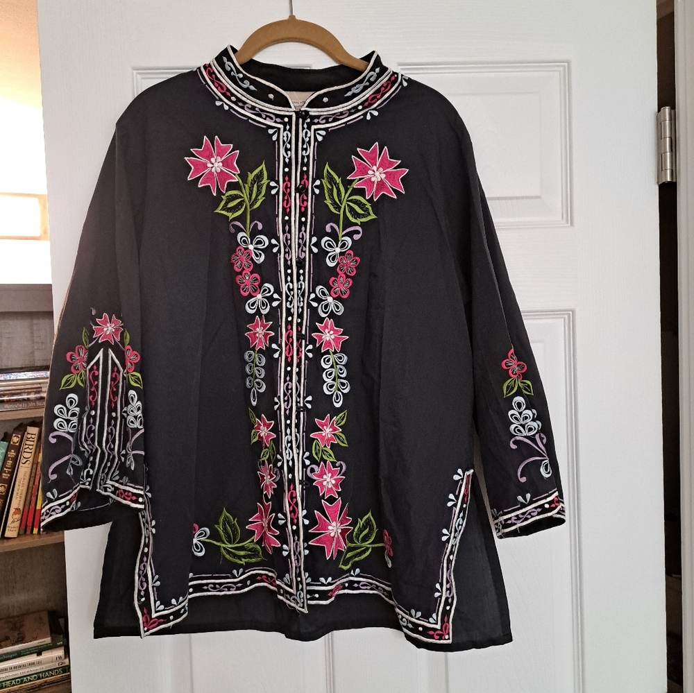 1960's Style embroidered tunic jacket